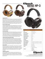 Klipsch HP-3 - Brochure 